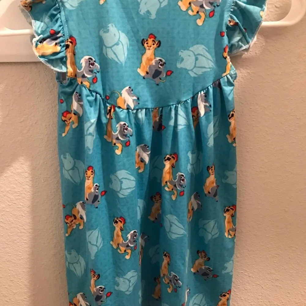 Disney Kids' Blue Simba Print Dress Size XXL